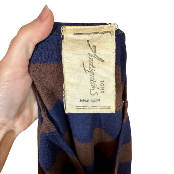 ICHI ANTIQUITES Made in Japan 100% Wool Striped Sweater Dress - Picture 4 of 8